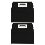 Seat Sack® Laminated Fabric Medium Seat Sack, 15", Black, 2/Bundle (SSK00115BK-2)