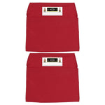 Seat Sack® Laminated Fabric Medium Seat Sack, 15", Red, 2/Bundle (SSK00115RD-2)