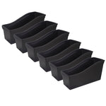 STOREX Plastic Large Book Bin, 7" x 14.5" x 5.25", Black, Pack of 6 (STX70109E06C-6)