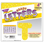 TREND 4" Sparkle Casual Uppercase Ready Letters, Yellow, 71/Pack, 3 Packs (T-1616-3)