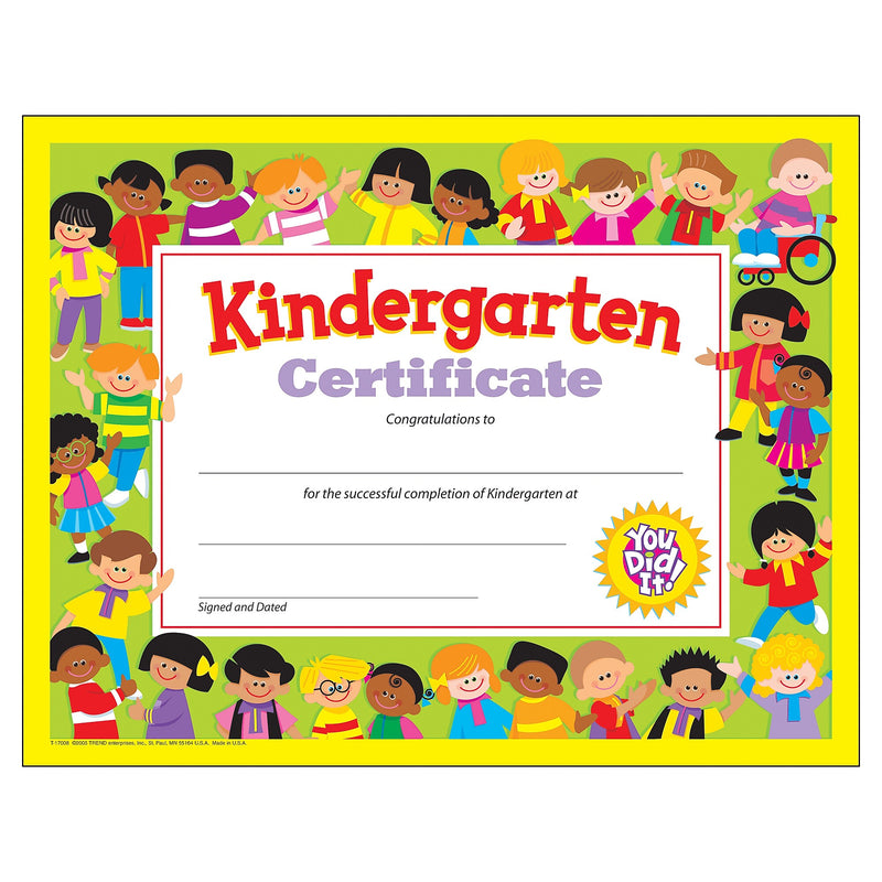 Trend Enterprises Completion Certificates, 8.5" x 11", Multicolor, 6/Bundle (T-17008-6)