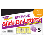 TREND 1" STICK-EZE® Stick-On Letters, Black, 324 Pieces Per Pack, 6 Packs (T-1785-6)