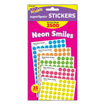 TREND Neon Smiles superSpots Stickers Variety Pack, 2500 Per Pack, 3 Packs (T-1942-3)