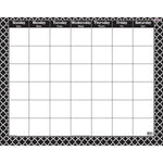 TREND Moroccan Black Wipe-Off Calendar, Monthly, Pack of 6 (T-27023-6)