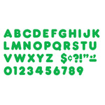 TREND 4" Casual Uppercase Ready Letters, Green, 71/Pack, 6 Packs (T-458-6)
