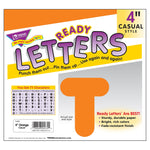 TREND 4" Casual Uppercase Ready Letters, Orange, 71/Pack, 6 Packs (T-475-6)