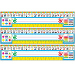 TREND Zaner-Bloser Desk Toppers Reference Name Plates, PreK-1, 3.75" x 18", 36 Per Pack, 3 Packs (T-69401-3)