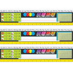 TREND Modern Desk Toppers Reference Name Plates, Grades 3-5, 3.75" x 18", 36 Per Pack, 3 Packs (T-69406-3)