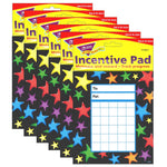 TREND Gel Stars Incentive Pad, 36 Sheets Per Pad, Pack of 6 (T-73052-6)
