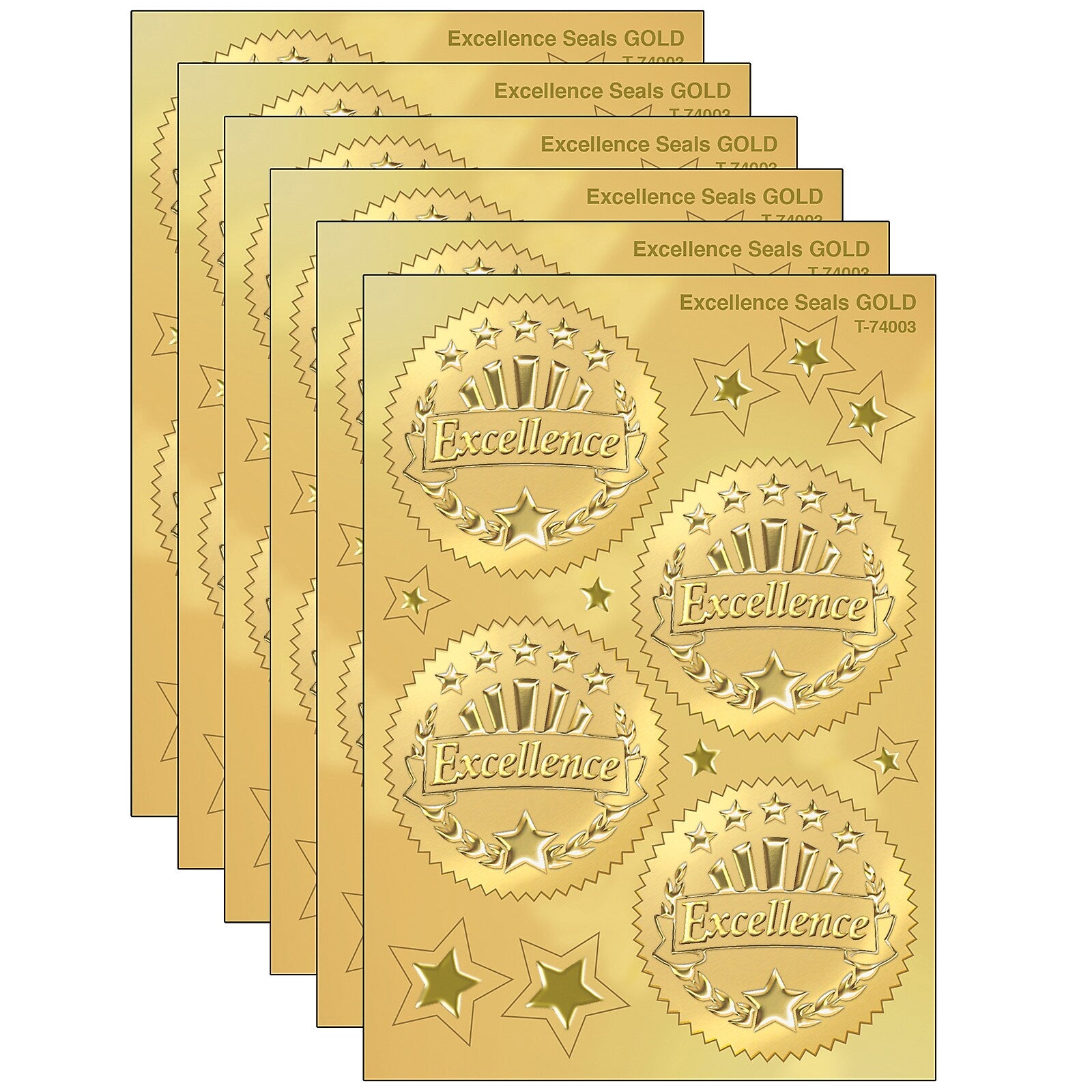 TREND 2" Excellence (Gold) Award Seals Stickers (T-74003-6)