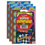 TREND Super Assortment Sticker Pack, 1000 Stickers Per Pack, 3 Packs (T-90006-3)
