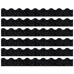 TREND Black Sparkle Terrific Trimmers®, 32.5' Per Pack, 6 Packs (T-91417-6)