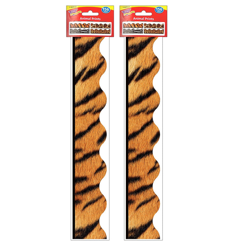TREND Animal Prints Terrific Trimmers Variety Pack, 156' Per Pack, 2 Packs (T-92917-2)
