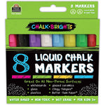 Teacher Created Resources Chalk Markers, Assorted Tip, Assorted, 8/Pack, 2 Packs/Bundle (TCR20884-2)