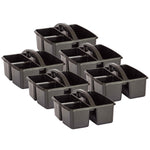 Teacher Created Resources Plastic Caddy, 9" x 9.25" x 5.25", Black, 6/Bundle (TCR20902-6)