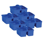 Teacher Created Resources® Plastic Storage Caddy, 9" x 9.25" x 5.25", Blue, Pack of 6 (TCR20903-6)