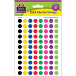 Teacher Created Resources Mini Colorful Circles Valu-Pak Stickers, 1144/Pack, 6 Packs/Bundle (TCR4743-6)