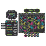 Teacher Created Resources Chalkboard Brights Calendar Bulletin Board Display Set, Pack of 2 (TCR5615-2)