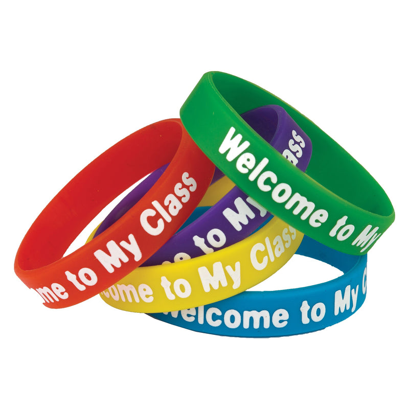 Teacher Created Resources® Welcome to My Class Wristbands, Assorted, 10 Per Pack, 6 Packs (TCR6023-6)