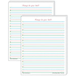Teacher Created Resources 11" x 8.5" Smart Start 1-2, Writing Paper, White, 100 Sheets Per Pack, 2 Packs (TCR76531-2)