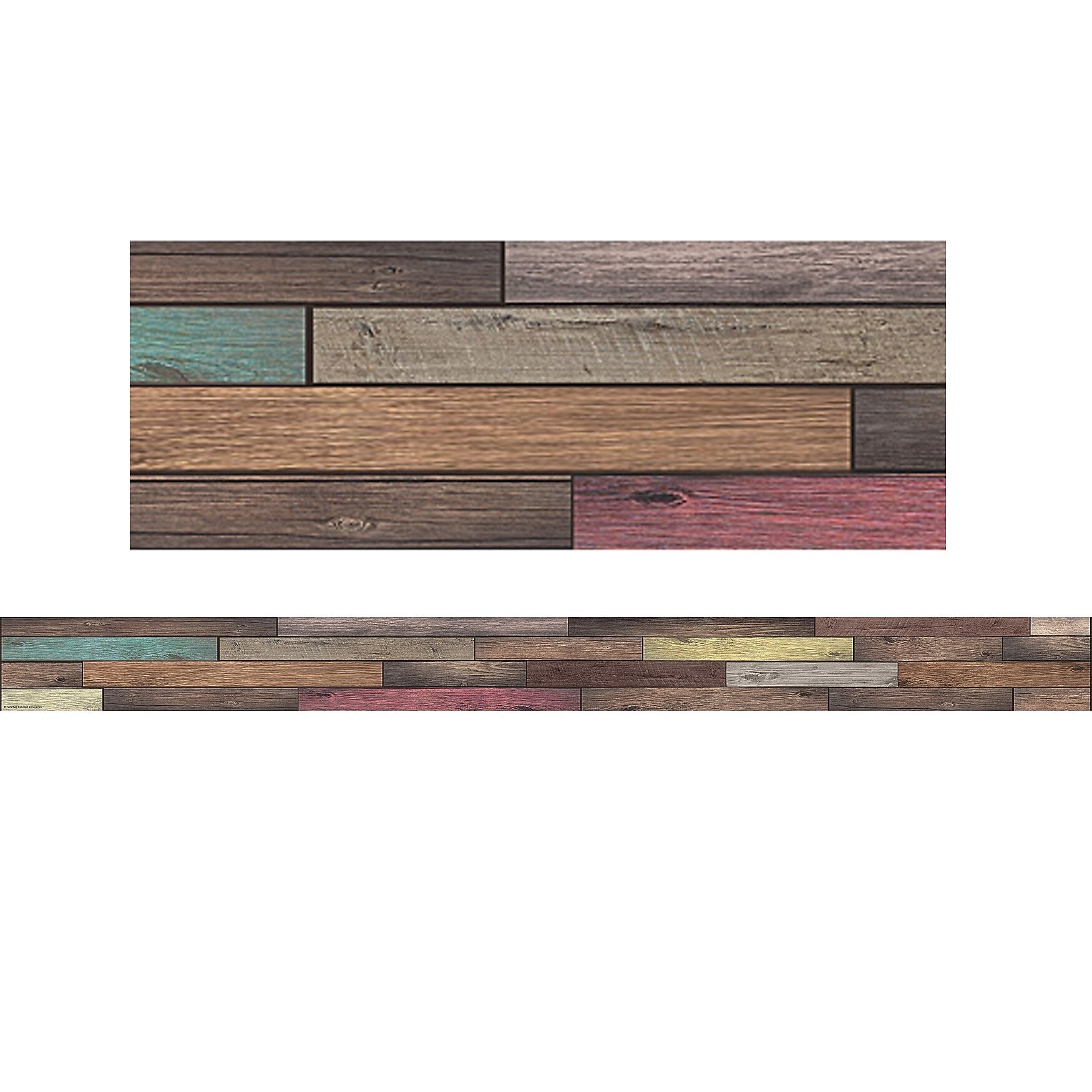 Teacher Created Resources Home Sweet Classroom Reclaimed Wood Design Border Trim, 35' Per Pack, 6 Packs (TCR8838-6)