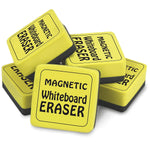 The Pencil Grip Dry Erase Magnetic Whiteboard Eraser, 2" x 2", Yellow, 12/Pack, 2 Packs (TPG355-2)