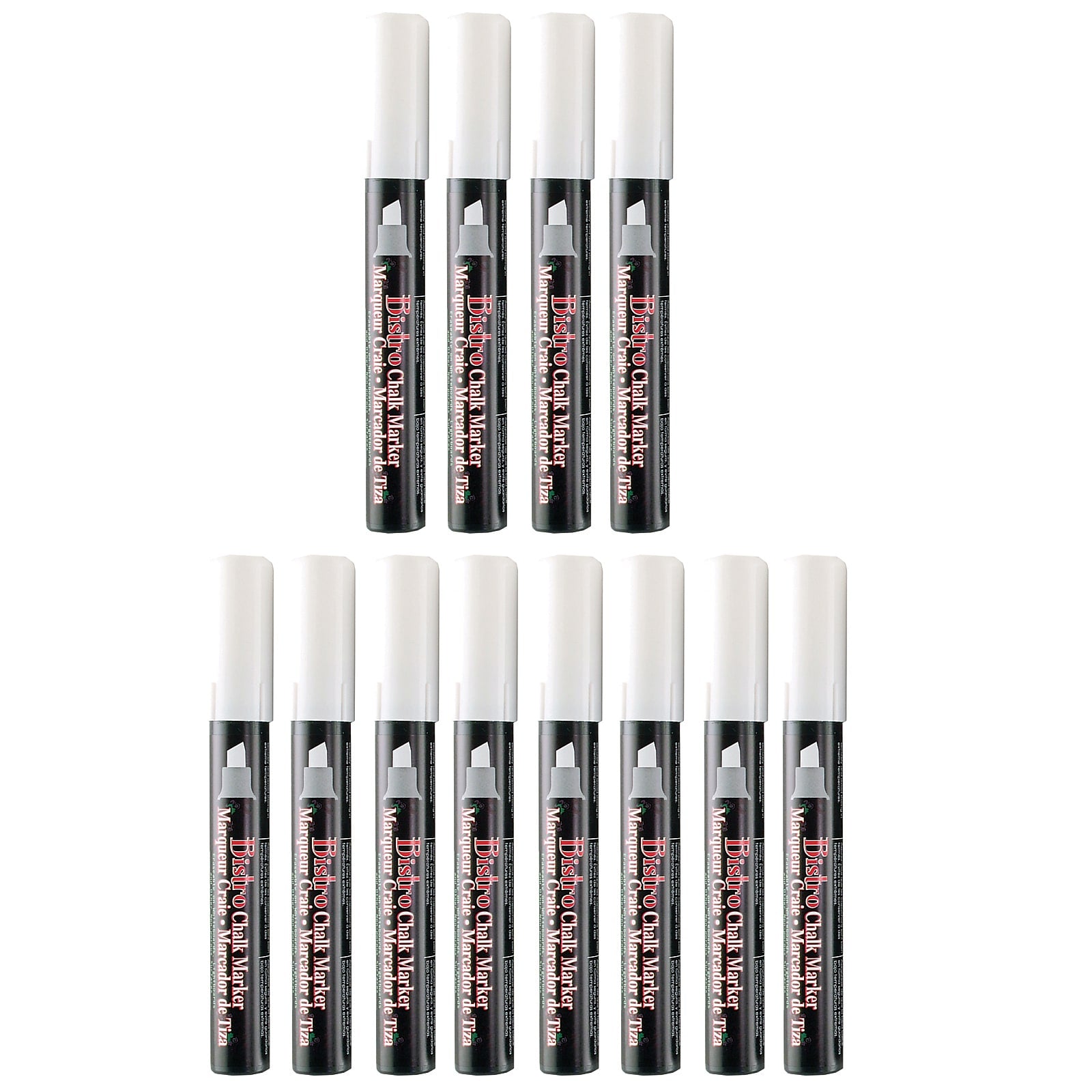 Marvy Uchida® Chalk Marker, Chisel Tip, White, Pack of 12 (UCH4830-12)