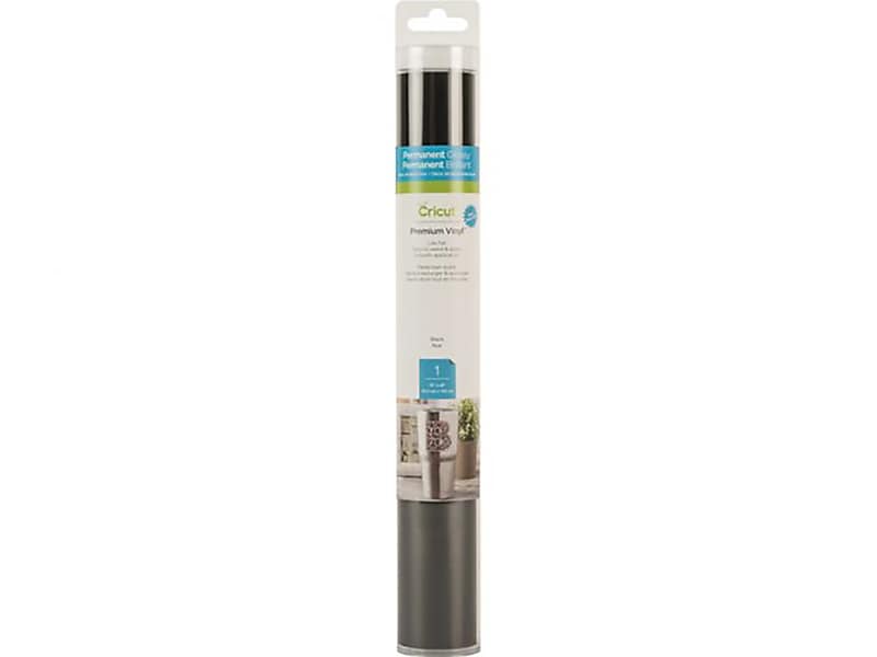 Cricut Premium Vinyl Permanent, 12" x 48", Black (2008571)