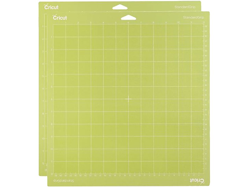 Cricut StandardGrip Machine Mat, 12" x 12", Green, 2/Pack (2001974)