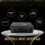 AAXA P6X DLP Portable Projector 1080p, 4 Hour Battery, Gray/Black (HP-P6X-01)