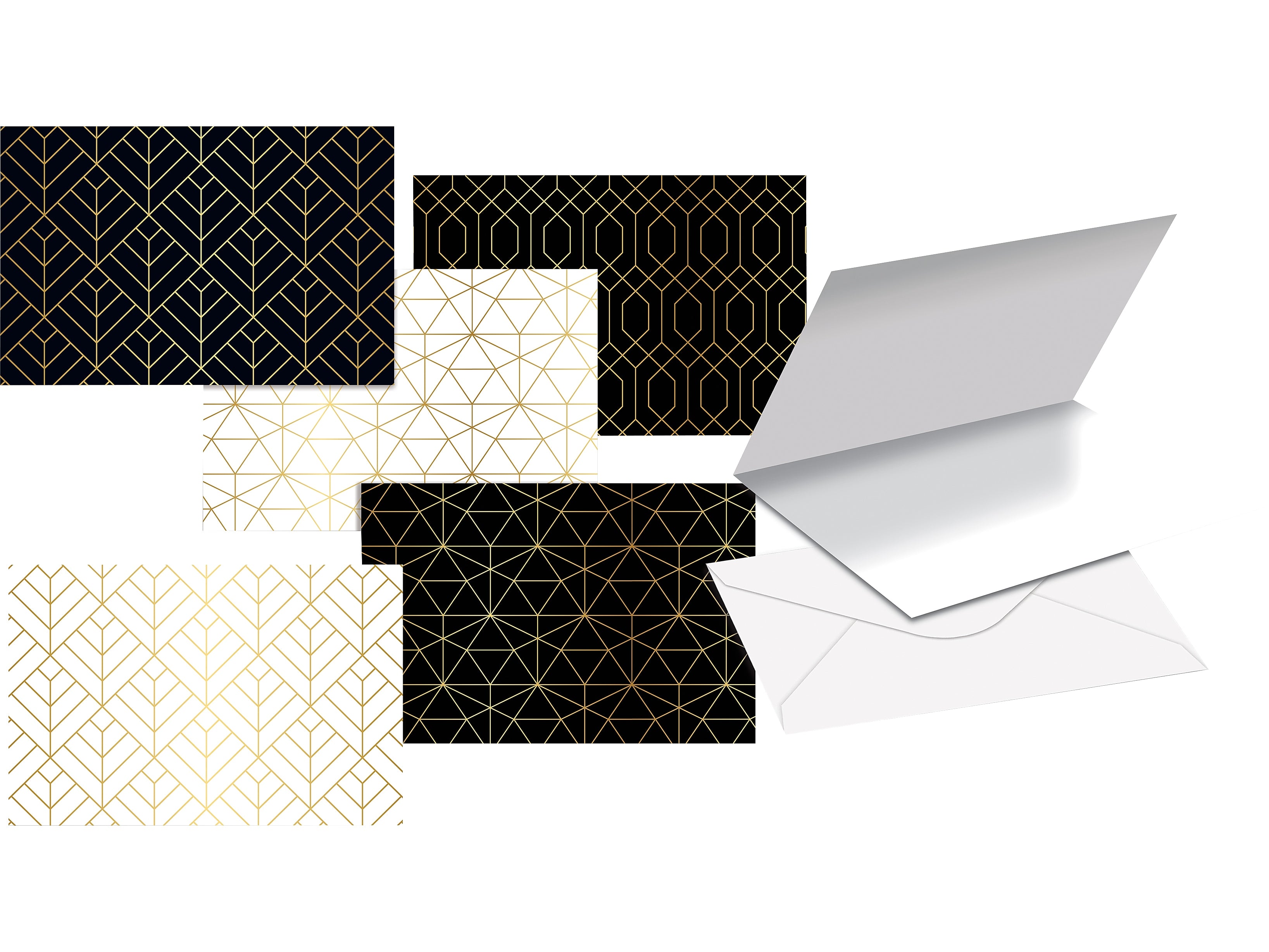 Better Office Cards with Envelopes, 4" x 6", Gold Foil, 100/Pack (64558-100PK)