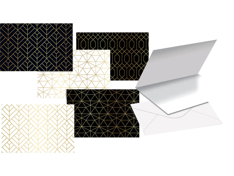 Better Office Cards with Envelopes, 4" x 6", Gold Foil, 100/Pack (64558-100PK)