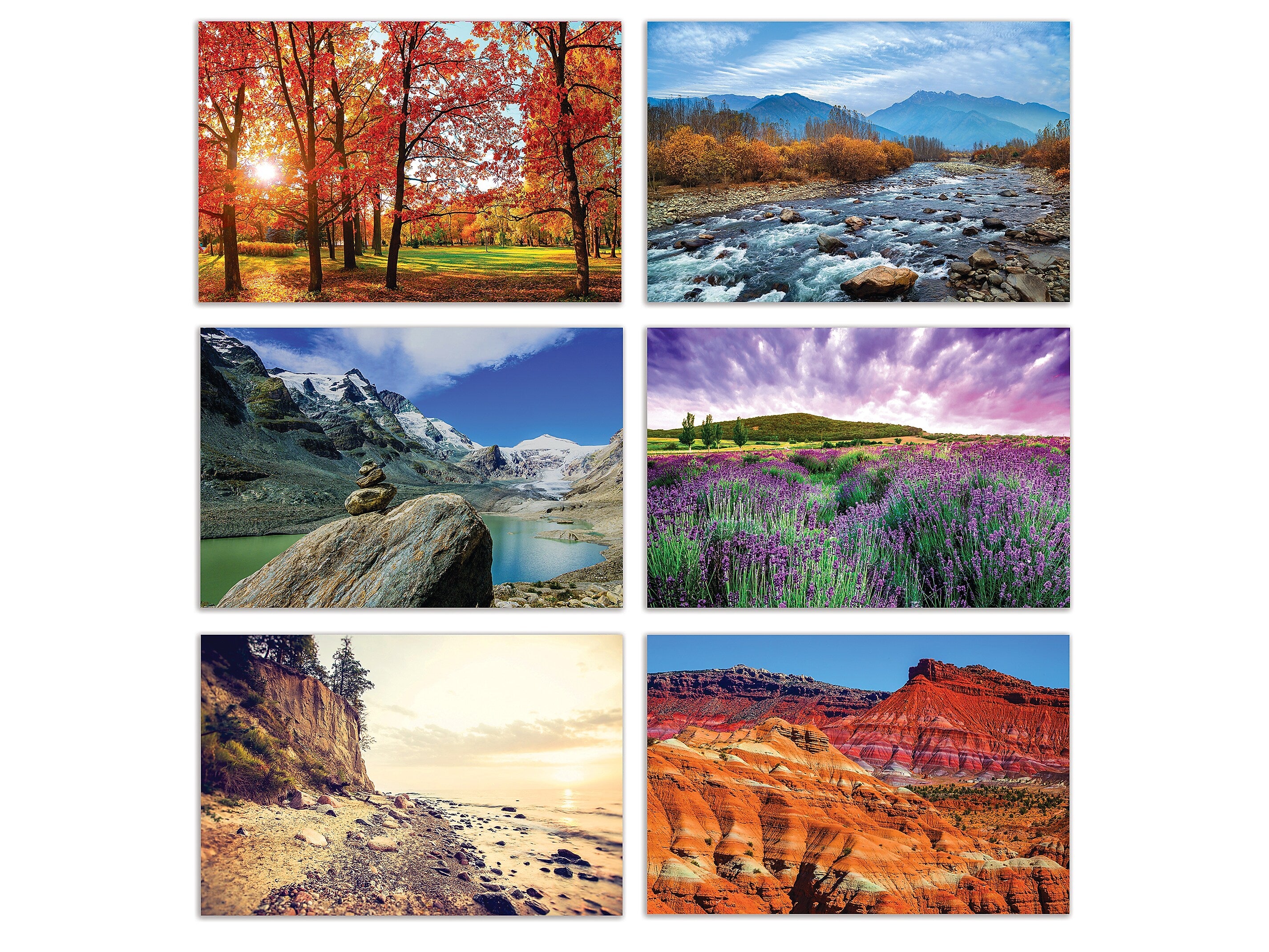 Better Office Cards with Envelopes, 4" x 6", Nature Landscape, 50/Pack (64569-50PK)