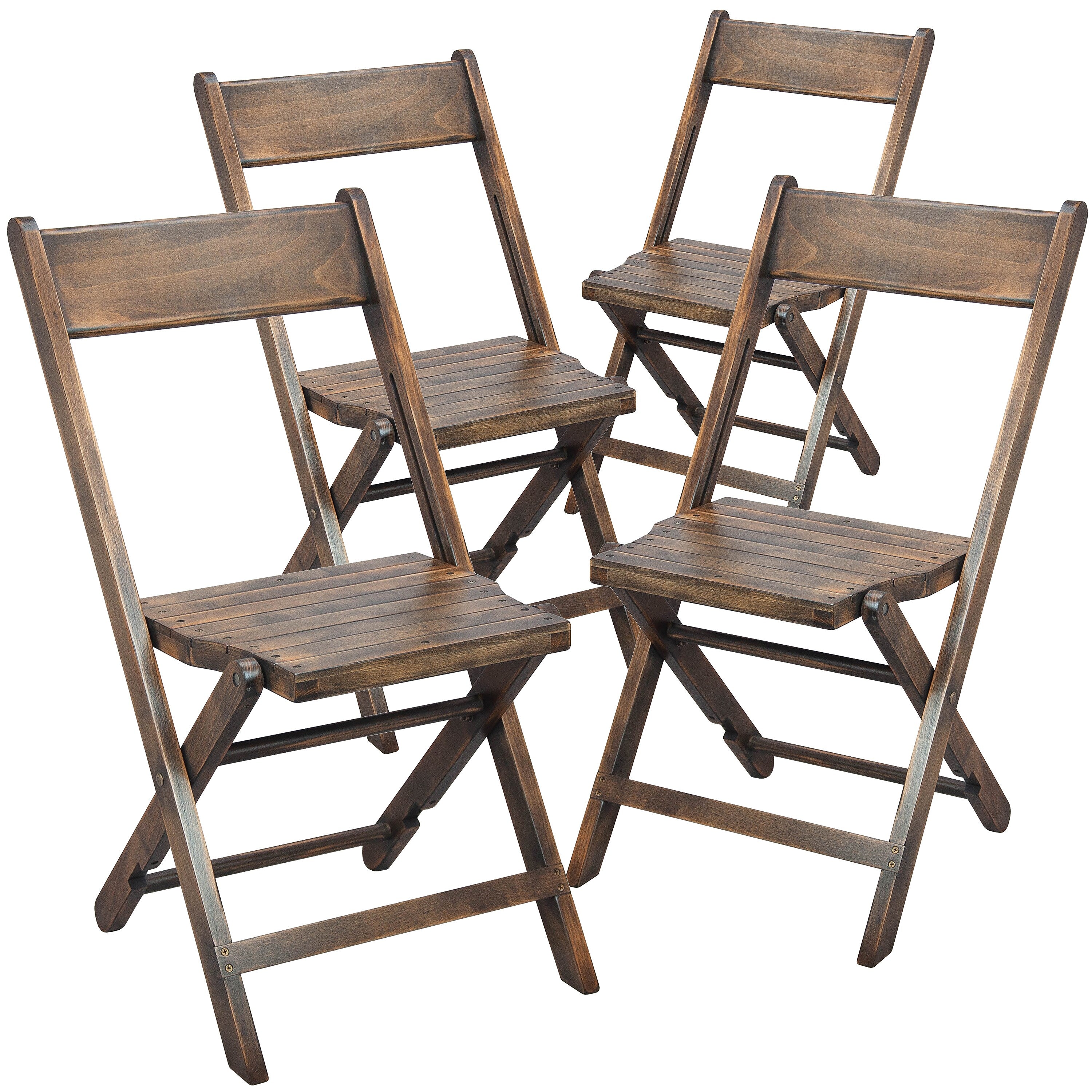 Flash Furniture Wood Student Stacking Chair, Antique Black, 4-Pieces (4WFCSLATAB)