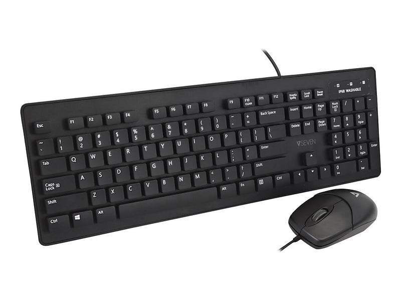 V7 CKU700US Keyboard, Black (8GY681)