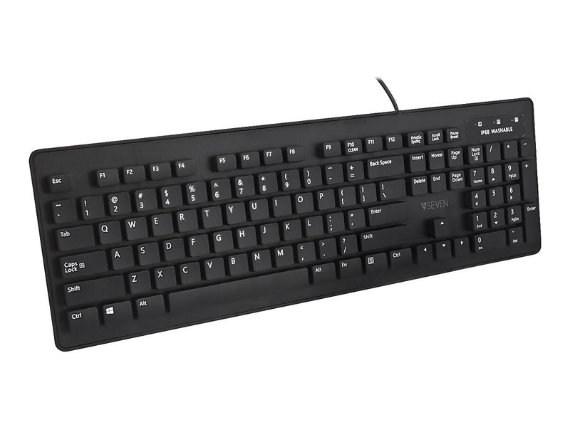 V7 CKU700US Keyboard, Black (8GY681)