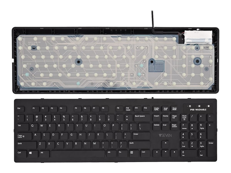 V7 CKU700US Keyboard, Black (8GY681)