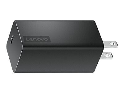 Lenovo GaN 65W Power Adapter (65 Watt): 100e (2nd Gen) Laptop, Black (40AWGC65WW)
