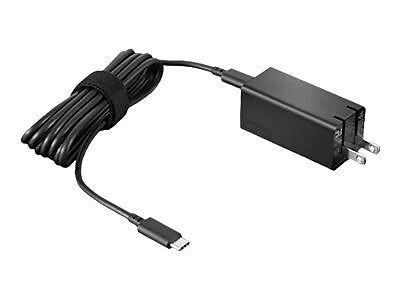 Lenovo GaN 65W Power Adapter (65 Watt): 100e (2nd Gen) Laptop, Black (40AWGC65WW)