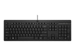 HP 125 Keyboard, Black (266C9AA#ABA)