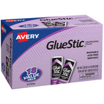 Avery Disappearing Glue Sticks, 0.26 oz., Purple, 18/Pack (AVE98079)
