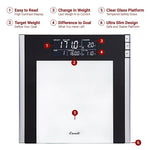 Escali USTT200 Track & Target Bathroom Scale, 400 Lb 180 Kg