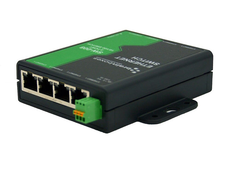 Brainboxes SW-008 8-Port Fast Ethernet Wall Mountable Switch