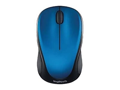 Logitech M317 Wireless Optical Mouse, Steel Blue (910-002901)
