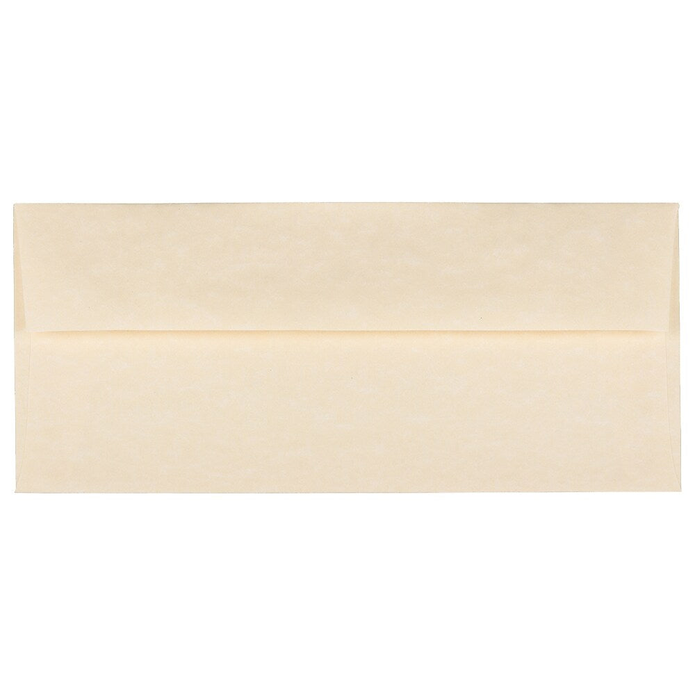 JAM Paper #10 Business Envelope, 4 1/8" x 9 1/2", Natural, 25/Pack (900926651)