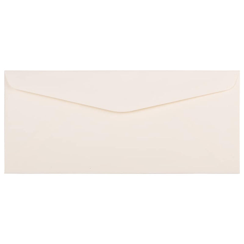 JAM Paper Strathmore #10 Business Envelope, 4 1/8" x 9 1/2", Natural White, 25/Pack (191170)