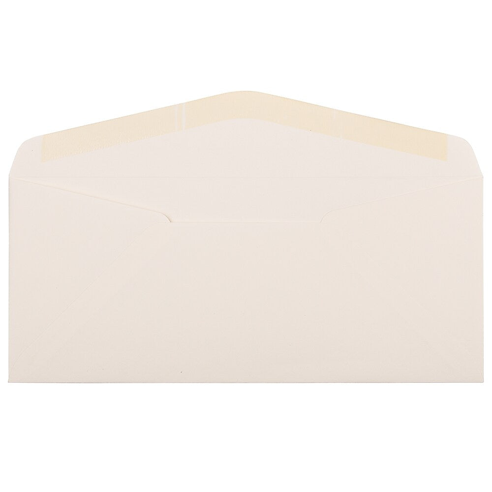 JAM Paper Strathmore #10 Business Envelope, 4 1/8" x 9 1/2", Natural White, 25/Pack (191170)