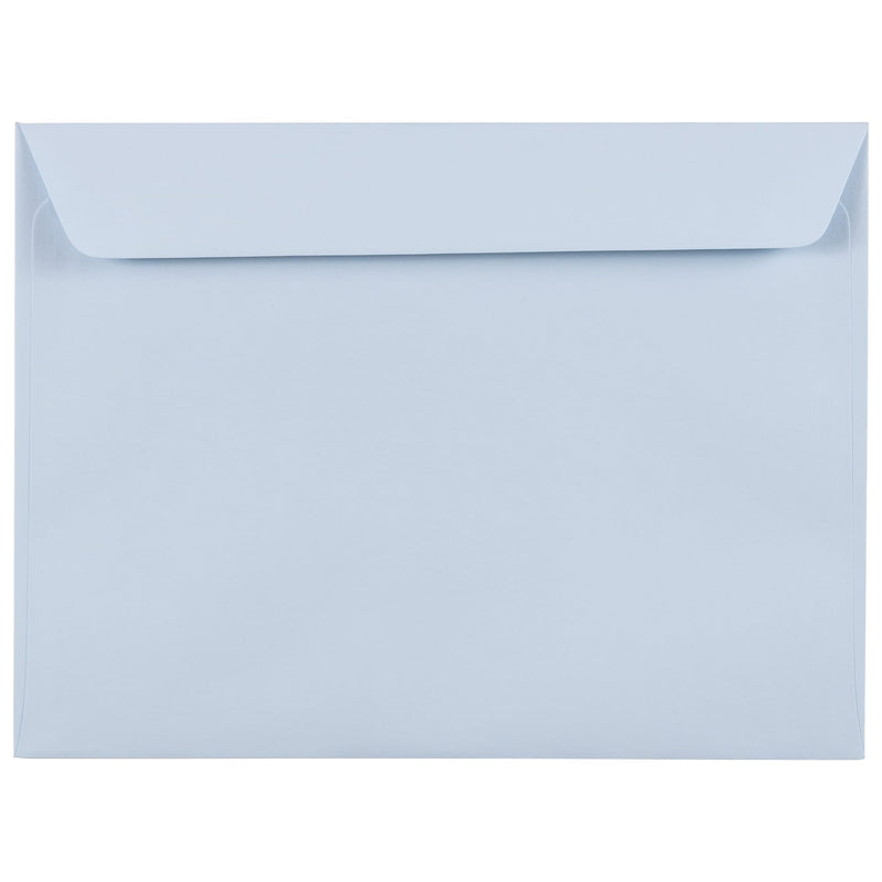 JAM Paper 9 x 12 Booklet Envelopes, Baby Blue, 25/Pack (21515987)