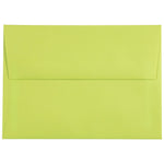 JAM Paper A7 Colored Invitation Envelopes, 5.25 x 7.25, Ultra Lime Green, 25/Pack (96151)
