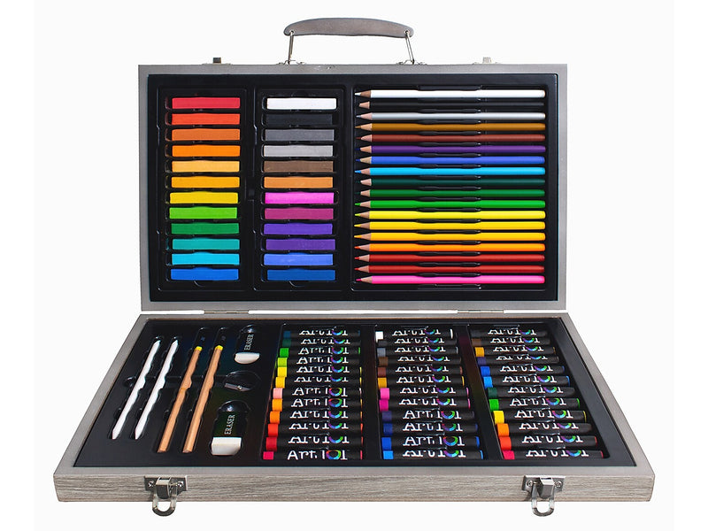 Art 101 Drawing, Skeetching, and Doodling Art Set, Assorted Colors, 111 Pieces (55111)